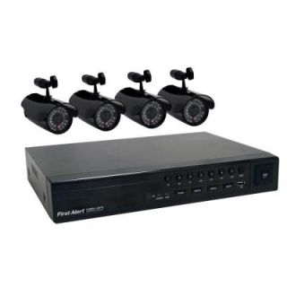 First Alert 8 CH 500 GB Hard Drive Surveillance System with (4) 420 TVL Cameras DC8405 420