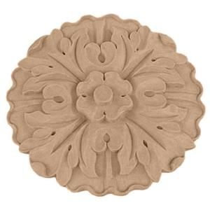 Ekena Millwork 3/4 in. x 5 in. x 5 in. Unfinished Wood Cherry Kent Rosette ROS05X05KECH