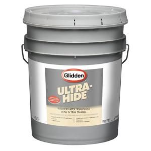 Glidden Professional 5 gal. Ultra Hide 440 Semi Gloss White Interior Paint GP4 5000 05