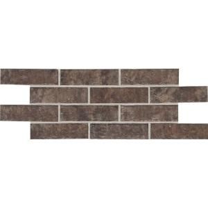 Daltile Union Square Cobble Brown 4 in. x 8 in. Ceramic Paver Floor and Wall Tile (8 sq. ft. / case) US04481P