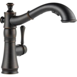 Delta Cassidy Single Handle Pull Out Sprayer Kitchen Faucet in Venetian Bronze 4197 RB DST