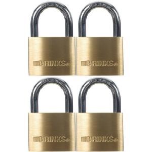 Brinks Home Security 1 9/16 in. (40 mm) Solid Brass Keyed Lock (4 Pack) 171 40401