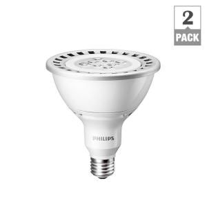 Philips 120W Equivalemt Soft White (2700K) PAR38 Dimmable LED Flood Light Bulb (E*) (2 Pack) DISCONTINUED 425272