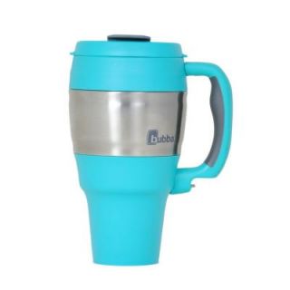 Bubba 34 oz. (1.0 L) Insulated Double Walled BPA Free Travel Mug with Stainless Steel Band 367 Turquoise