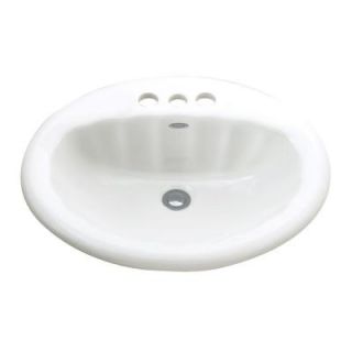 American Standard Seychelle Self Rimming Bathroom Sink in White 0530.004SG.020