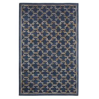 Home Decorators Collection Chester Navy and Gold 4 ft. x 6 ft. Area Rug 1315520320