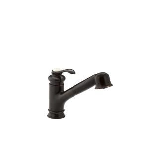 KOHLER Fairfax 1  or 3 Hole Single Handle Pull Out Sprayer Kitchen Faucet in Oil Rubbed Bronze K 12177 2BZ