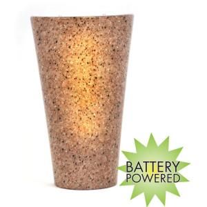 Its Exciting Lighting Vivid Series Wall Mounted Indoor/Outdoor Granite Style Battery Operated 5 LED Wall Sconce 002471G