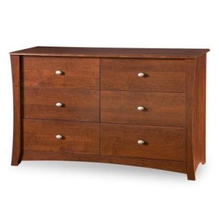 South Shore Furniture Jumper 6 Drawer Dresser in Classic Cherry 3268027