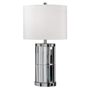 Kenroy Home Lustre 28 in. Chrome Mirror Table Lamp 32097CHM