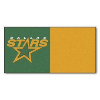 FANMATS Dallas Stars 18 in. x 18 in. Carpet Tile (20 Tiles / Case) 10681