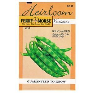 Ferry Morse Heirloom Garden Bean Stringless Blue Lake Seed 3592