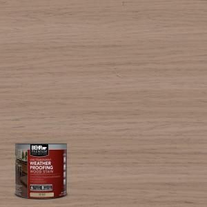 BEHR Premium 8 oz. #ST160 Rose Beige Semi Transparent Weatherproofing Wood Stain Sample 507716
