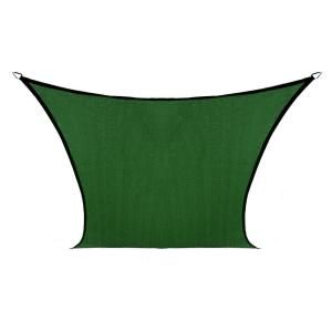 Coolaroo 11 ft. 10 in. Brunswick Green Square Shade Sail with Accessory Kit 399665