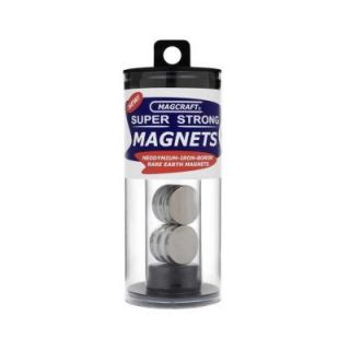 Magcraft Rare Earth 3/4 in. x 1/8 in. Disc Magnet (6 Pack) NSN0703