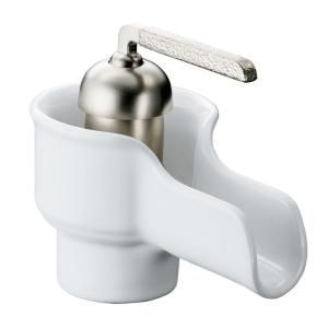 KOHLER Bol Single Hole 1 Handle Low Arc Bathroom Faucet in White K 11000 0