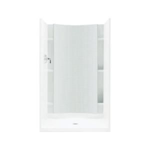 Sterling Plumbing Accord 1 1/4 in. x 36 in. x 77 in. One Piece Direct to Stud Back Wall in White 72242100 0