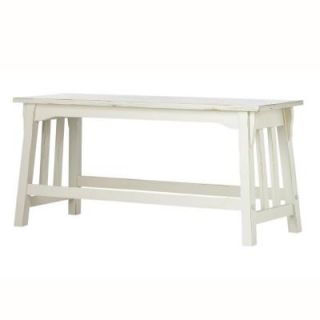 Home Decorators Collection RTA Antique Ivory 37.5 in. W Mission Bench 0930400440