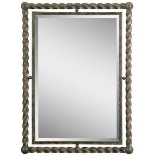 Global Direct 35 in. x 25.5 in. Wrought Iron Framed Mirror 01106