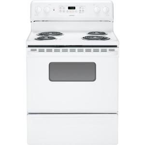 Hotpoint 5.0 cu. ft. Electric Range with Self Cleaning Oven in White RB758DPWW