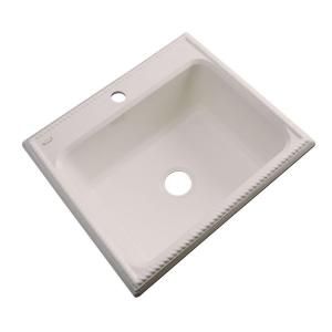 Thermocast Wentworth Drop in Acrylic 25x22x9 in. 1 Hole Single Bowl Kitchen Sink in Shell 27108