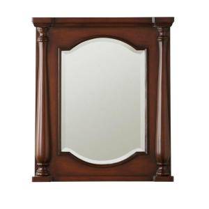 Home Decorators Collection Balstrade 32 in. L x 27 in. W Framed Wall Mirror in Brown DISCONTINUED 1208100820 