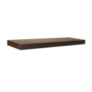 Home Decorators Collection 35.4 in. x 10.2 in. x 2 in. Espresso Floating Shelf 9084622