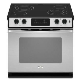 Whirlpool 4.5 cu. ft. Drop In Electric Range with Self Cleaning Oven in Stainless Steel WDE350LVS