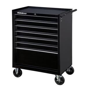 Stack On 5 Drawer Roller Cabinet with Ball Bearing Slides in Black DISCONTINUED SPR 2705 DS