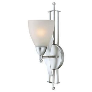 Illumine 1 Light Brushed Nickel Wall Sconce with Satin Opal Glass Shade CLI FRT2231 01 55