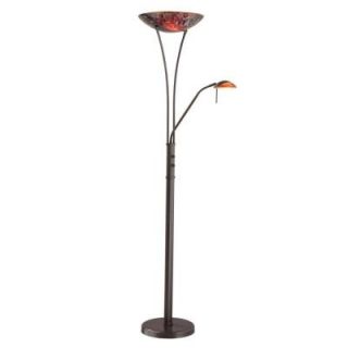 Designers Choice Collection 71 in. Oil Rubbed Bronze Floor Lamp with Reading Light TC4035 ORB/MO