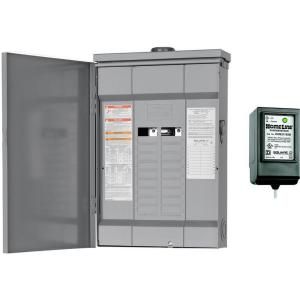 Square D by Schneider Electric Homeline 125 Amp 20 Space 20 Circuit Outdoor Main Lugs Load Center with Surge Breaker SPD HOM20L125RBSB
