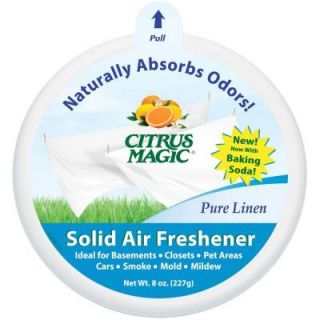 Citrus Magic 8 oz. Natural Odor Absorbing Pure Linen Solid Air Freshener (6 Pack) 6164716711 6NT