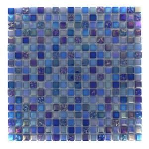 Splashback Tile Capriccio Battipaglia 12 in. x 12 in. x 8 mm Glass Floor and Wall Tile (1 sq. ft.) CAPRICCIO BATTIPAGLIA GLASS TILE