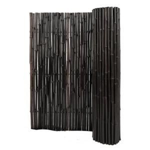 Backyard X Scapes 6 ft. H x 8 ft. W x 1 in. D Stained Mahogany Rolled Bamboo Fence HDD BF20