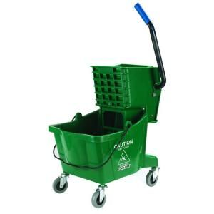 Carlisle 26 qt. Green Mop Bucket/Wringer Combo 3690809