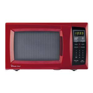 Magic Chef 0.9 cu. ft. Countertop Microwave in Red MCD991R 