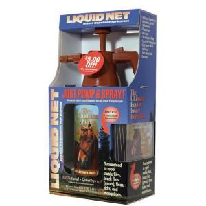 Liquid Fence 48 oz. Pump and Spray Liquid Net for Horses with 6 Individual Towelettes DISCONTINUED HG 350