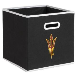 College STOREITS Arizona State University 10 1/2 in. W x 10 1/2 in. H x 11 in. D Black Fabric Storage Drawer 11051 003CAZS