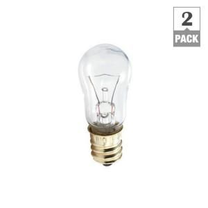 Philips 6 Watt Incandescent S6 12 Volt Candelabra Base Indicator Light Bulb (2 Pack) 416099