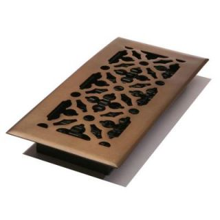 Decor Grates 4 in. x 12 in. Oil Rubbed Bronze Steel Register AGH412 RB