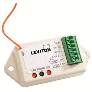 Leviton LevNet RF Enabled by EnOcean 0 10V Dimmer   White 001 WSD01 001