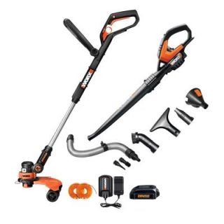 Worx Cordless Combo Kit 20 Volt Lithium Ion with Air Accessories (2 Piece) WG951.2