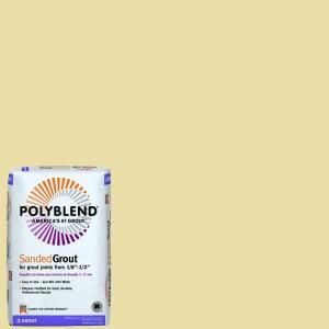 Custom Building Products Polyblend #17 Butter Cream 25 lb. Sanded Grout PBG1725