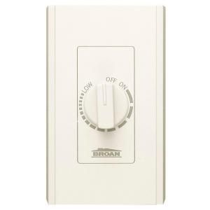 Broan NuTone Ivory Electronic Variable Speed Wall Control 72V