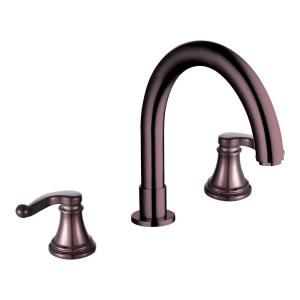 Yosemite Home Decor Lever 2 Handle Deck Mount Roman Tub Faucet in Oil Rubbed Bronze YP28RT ORB