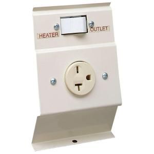 Cadet F Series White Baseboard Load Transfer 240 Volt Heater to Outlet Switch Kit LTF240W