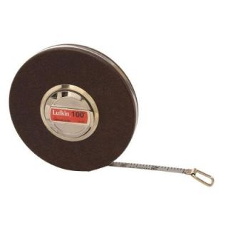 Lufkin 3/8 in. x 100 ft. Anchor Chrome Clad Tape Measure, Engineer Foot C216D