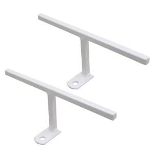 Unique Home Designs 3 in. White T Bracket with Screws (2 Pack) IWA0900WHT3TB