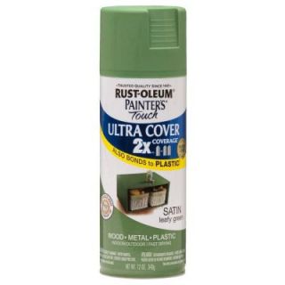 Rust Oleum Painters Touch 2X 12 oz. Satin Leafy Green General Purpose Spray Paint 249072